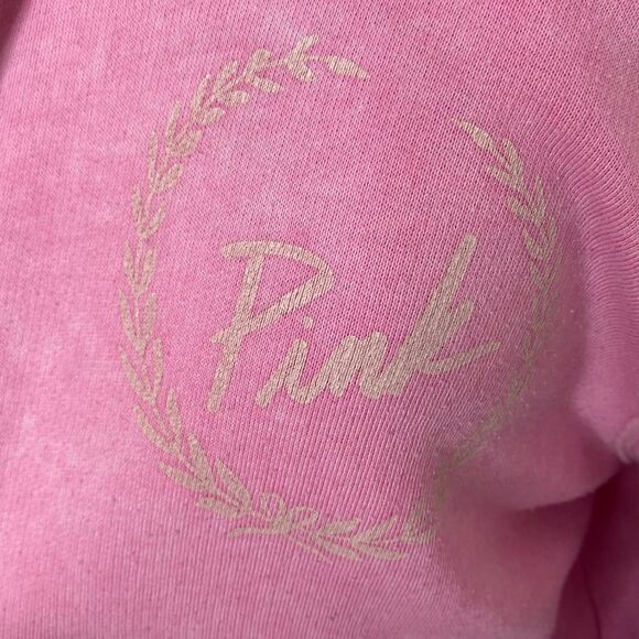 Victoria's Secret PINK Textured Light Pink Hoodie. Size Medium. - Picture 6 of 7
